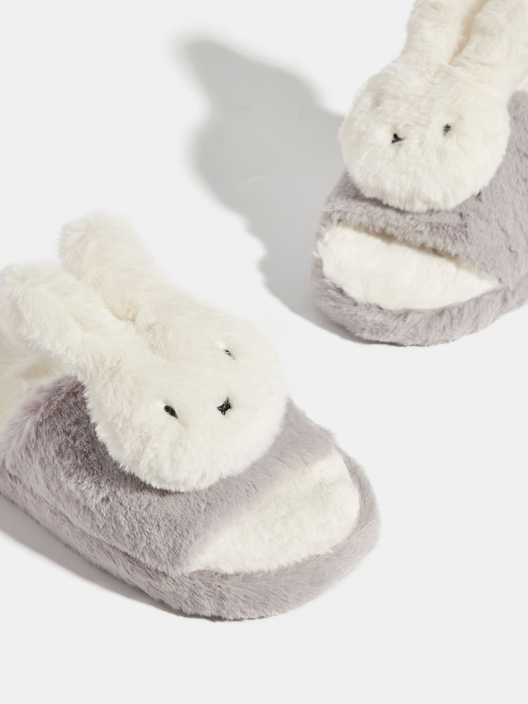Skinnydip Miffy graue Hausschuhe - Bild 2 von 5 Skinnydip Miffy graue Hausschuhe - Bild 2 von 5