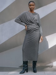 Albaray Silver Glitter Drape Top - Image 4 of 5