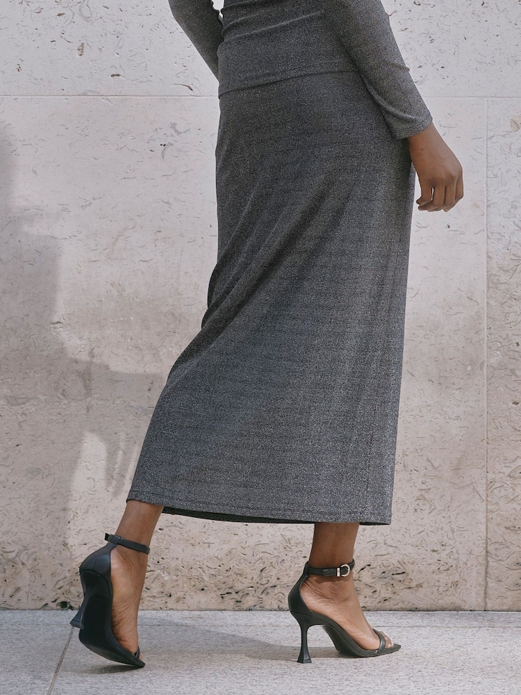 Albaray Silver Glitter Skirt - Image 2 of 5