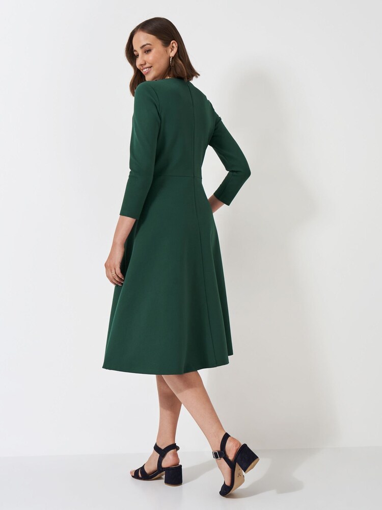 Crew Clothing Eva 3/4 Length Sleeved Ponte Dress - Bild 2 von 5 Crew Clothing Eva 3/4 Length Sleeved Ponte Dress - Bild 2 von 5