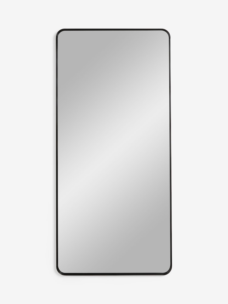 Black Rectangle Full Length Mirror - Image 2 of 6 Black Rectangle Full Length Mirror - Image 2 of 6