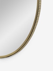 Neutral Hollis Ribbed Wall Mirror - Image 4 of 5