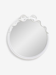 White Bow Wall Mirror - Image 1 of 2
