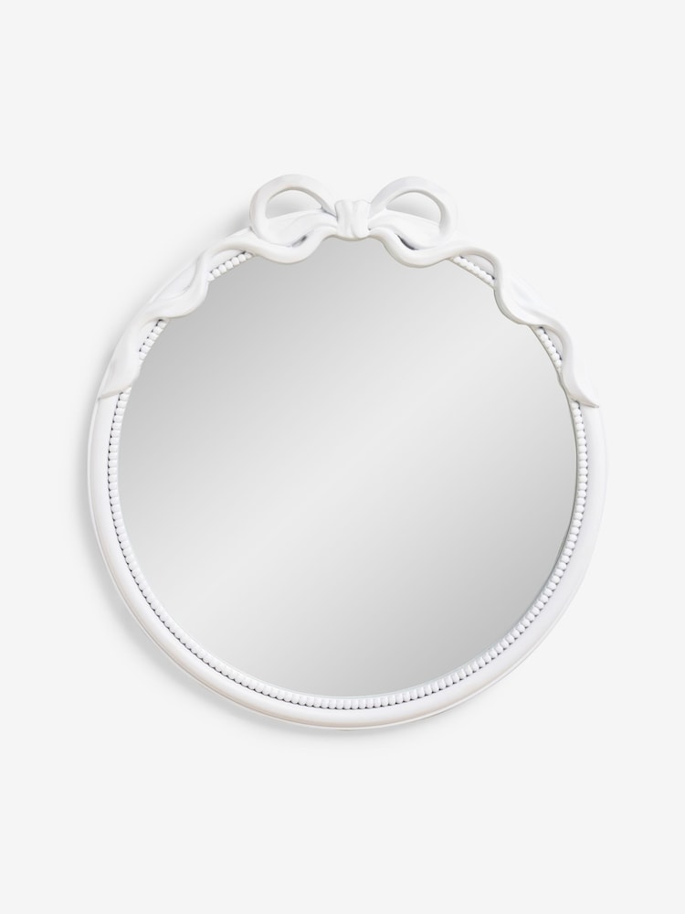 White Bow Wall Mirror - Image 1 of 2