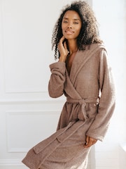 Chelsea Peers Fleece-Teddy-Bademantel - Bild 5 von 5