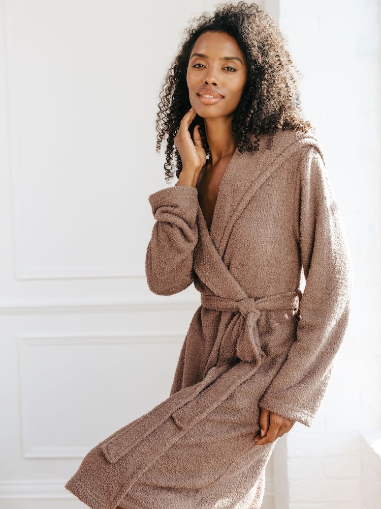 Chelsea Peers Fleece-Teddy-Bademantel - Bild 5 von 5