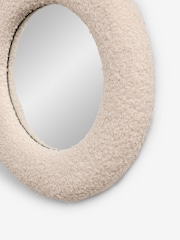 Set of 3 Neutral Boucle Mirrors - Image 4 of 5