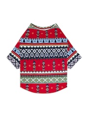 Chelsea Peers Red Pet  Christmas Nutcracker Fair Isle Print Pyjama T-shirt - Image 2 of 4