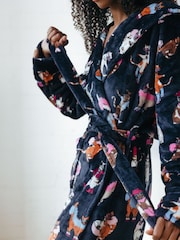 Chelsea Peers – Fleece-Bademantel mit Disco-Katzen-Print - Bild 5 von 5