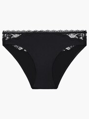 Calvin Klein Black Lace Lined Bikini Briefs - Image 1 of 3