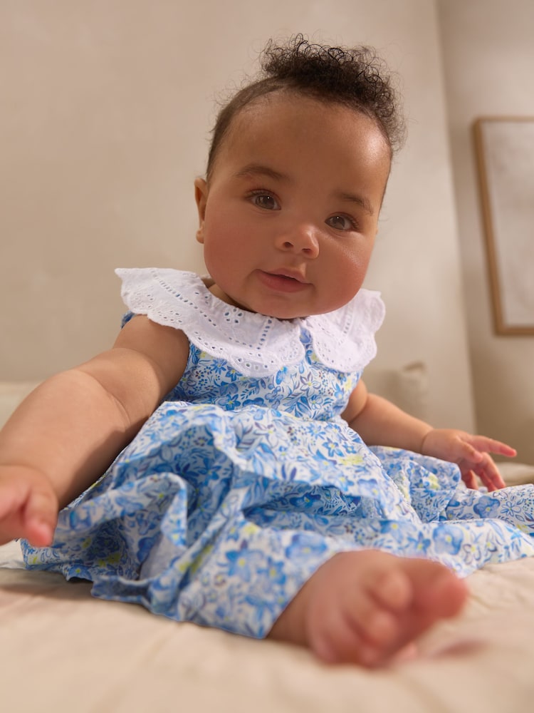 toddler blue floral dress Mini Elena Kids' Dress in Blue Floral 18-24 months