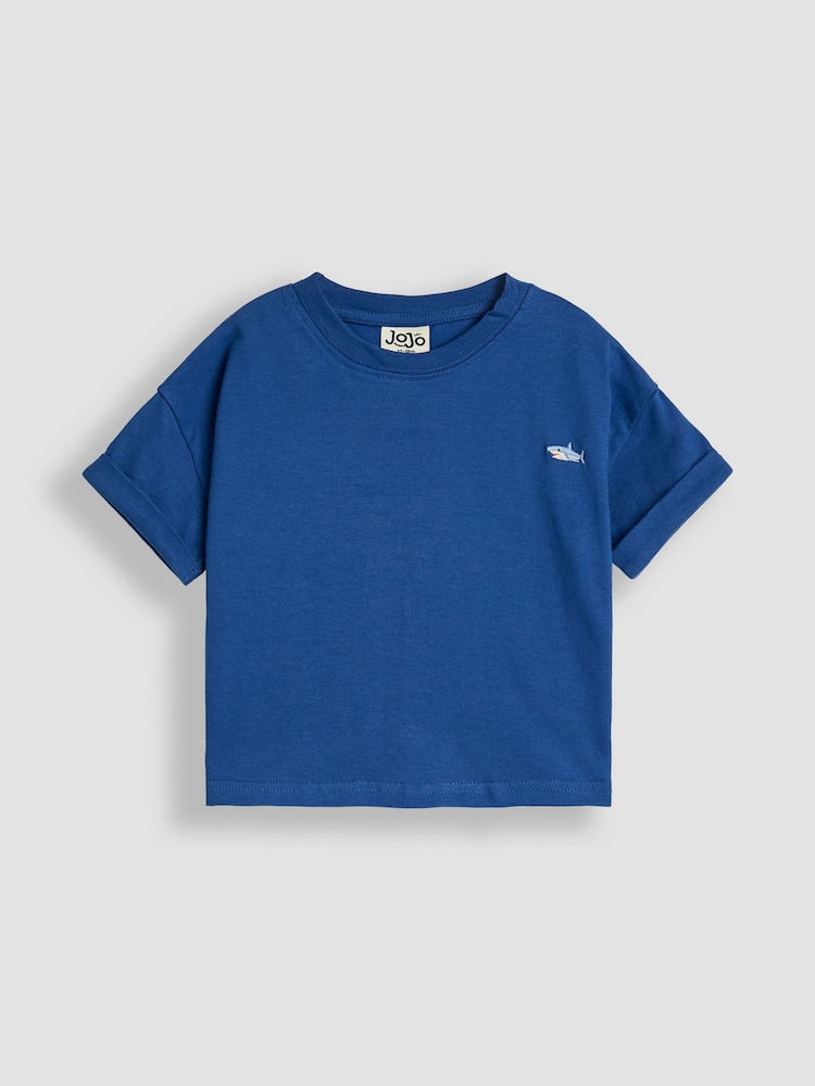 JoJo Maman Bébé 2-teiliges Set mit T-Shirt und gestreiften Jogginghosen - Bild 5 von 5