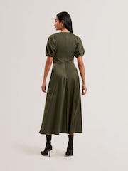 Ted Baker Edulis Ponte Bodice Satin Skirt Midi Dress - Bild 2 von 6