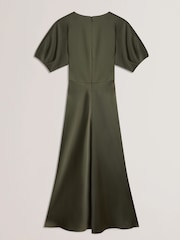 Ted Baker Edulis Ponte Bodice Satin Skirt Midi Dress - Bild 6 von 6
