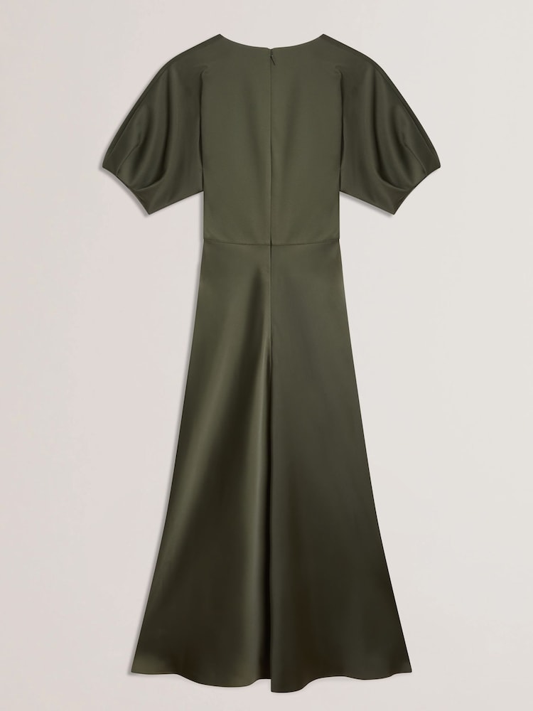 Ted Baker Edulis Ponte Bodice Satin Skirt Midi Dress - Bild 6 von 6
