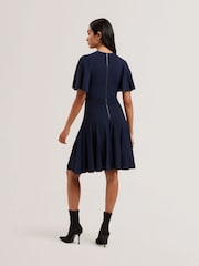 Ted Baker Blue Celinha Angel Sleeve Knitted Maxi Dress - Image 2 of 5