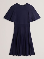 Ted Baker Blue Celinha Angel Sleeve Knitted Maxi Dress - Image 4 of 5