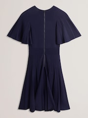 Ted Baker Blue Celinha Angel Sleeve Knitted Maxi Dress - Image 5 of 5