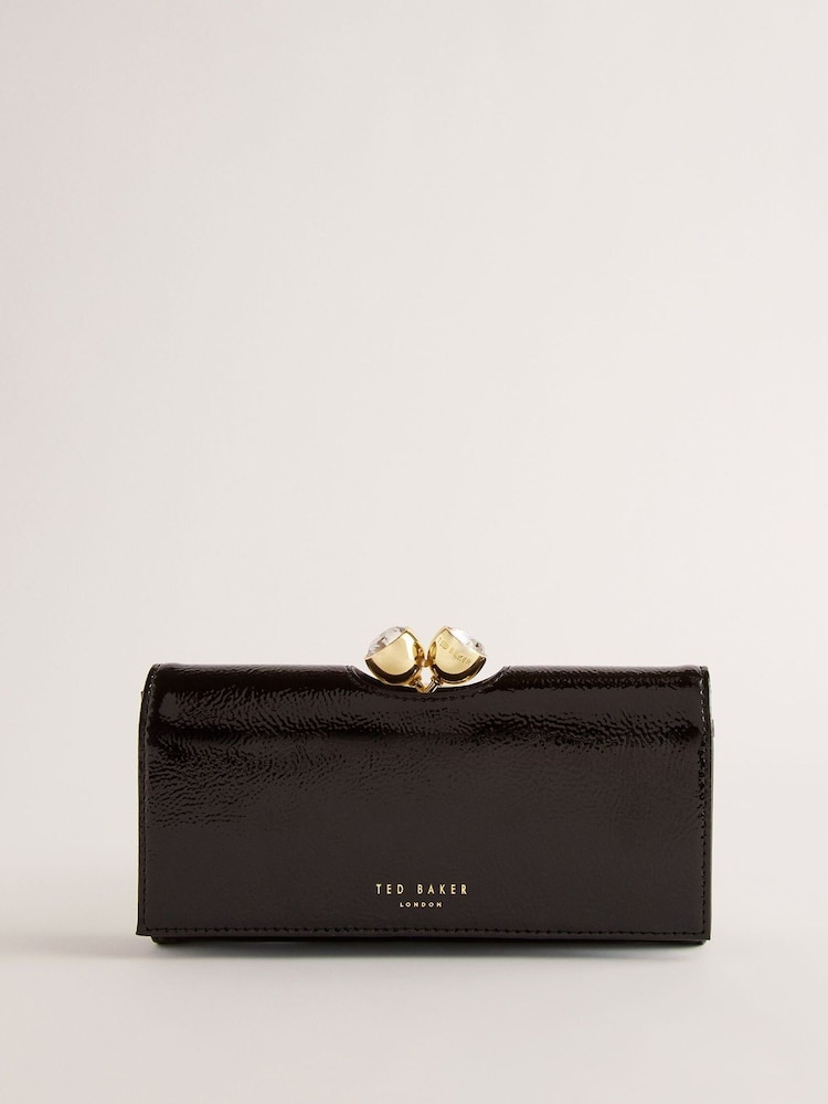 Ted Baker Black Rosyela Large Leather Bobble Purse - Image 1 of 4