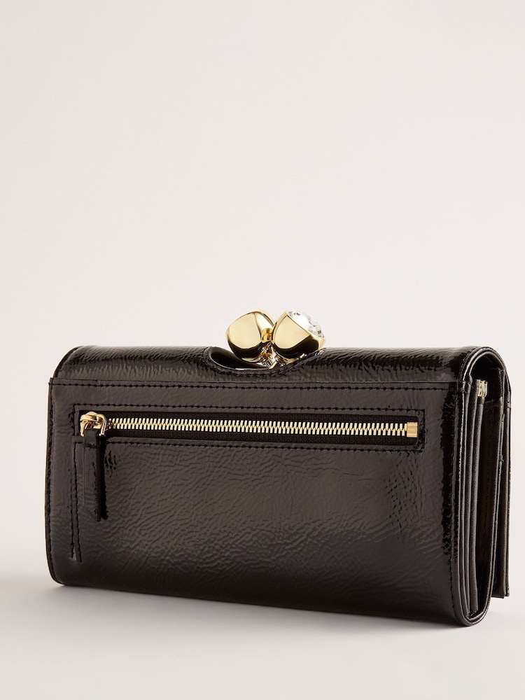 Buy Ted Baker Black Rosyela Large Leather Bobble Purse from Next