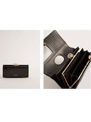 Ted Baker Black Rosyela Large Leather Bobble Purse - Image 4 of 4