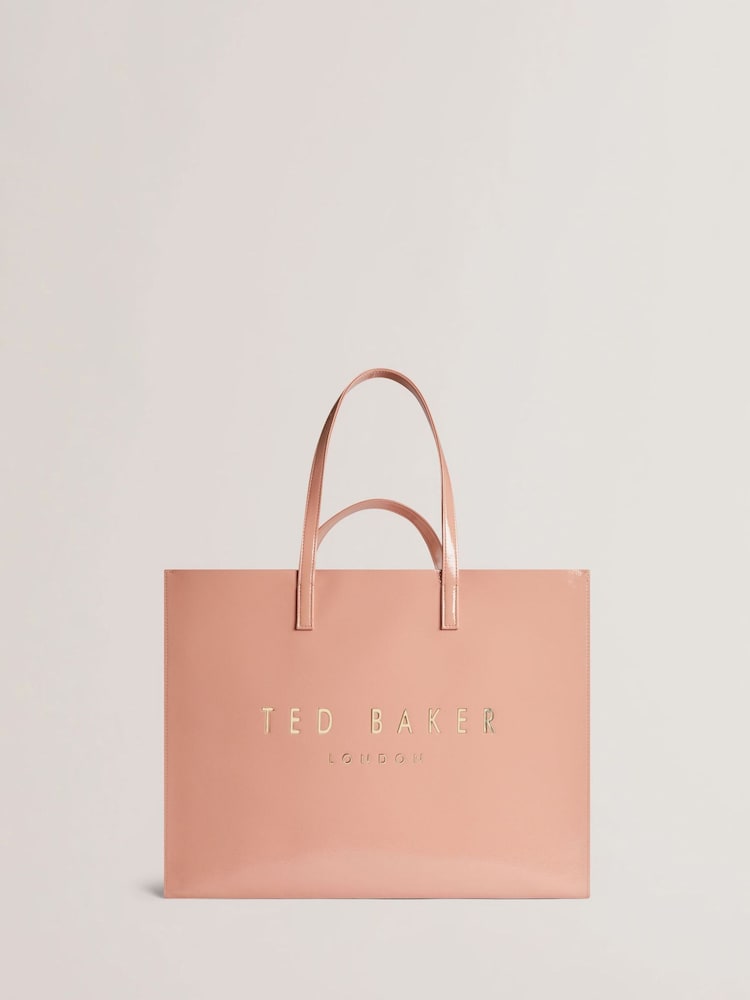 Ted Baker Pink Crikon Crinkle Extra Large Icon Bag - Image 1 of 4