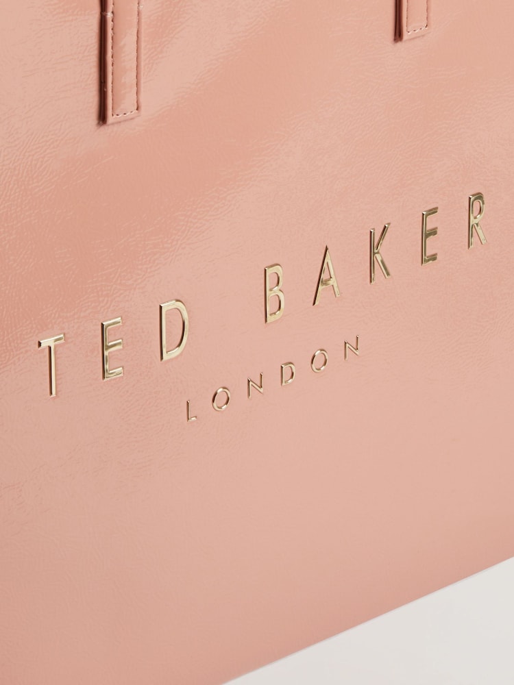 Ted Baker Pink Crikon Crinkle Extra Large Icon Bag - Image 2 of 4