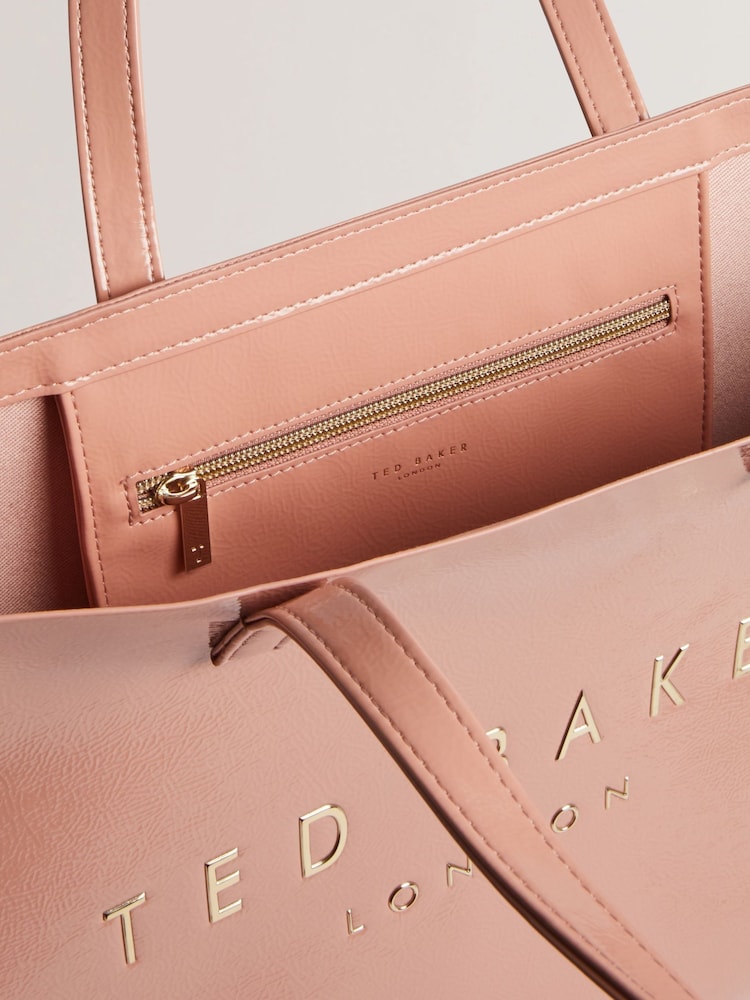 Ted Baker Pink Crikon Crinkle Extra Large Icon Bag - Image 4 of 4