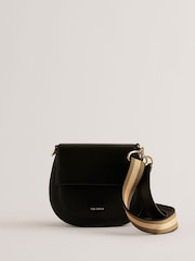 Ted Baker Black Darcell Branded Webbing Satchel Cross-Body Bag - Image 3 of 5