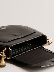 Ted Baker Black Darcell Branded Webbing Satchel Cross-Body Bag - Image 4 of 5