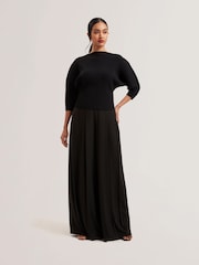 Ted Baker Black Lilabth Sculptured Rib Sweater - Image 1 of 6