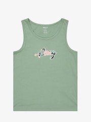 Roxy Green There Is Life Graphic Logo 100% Cotton Vest Top - Image 1 of 3