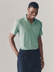 Black / Grey / Sage - Kurzarm-Polo-Shirts mit kubanischem Kragen im 3er-Pack - Image 7 of 12