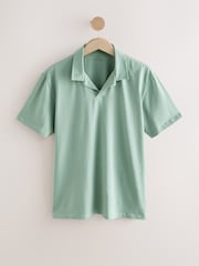 Black / Grey / Sage - Kurzarm-Polo-Shirts mit kubanischem Kragen im 3er-Pack - Image 8 of 12