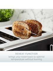 Swan Black Serenity 2100W 4 Slice Toaster - Image 4 of 8