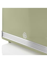 Swan Green 4 Slice Retro Toaster - Image 3 of 6