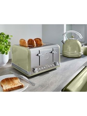 Swan Green 4 Slice Retro Toaster - Image 6 of 6