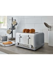 Swan Grey 4 Slice Retro Toaster - Image 1 of 5