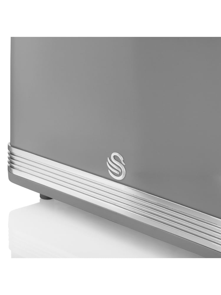 Swan Grey 4 Slice Retro Toaster - Image 2 of 5