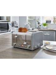 Swan Grey 4 Slice Retro Toaster - Image 4 of 5