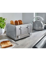 Swan Grey 4 Slice Retro Toaster - Image 5 of 5