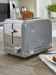 Swan Grey 2 Slice Retro Toaster - Image 4 of 4
