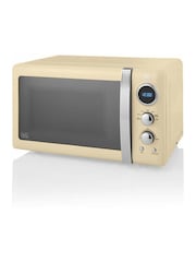 Swan Cream 800W Digital Microwave - Image 1 of 1