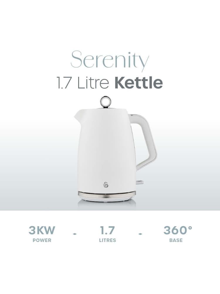 Swan White Serenity Kettle 1.7 Litre - Image 2 of 8