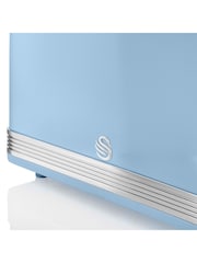 Swan Blue 4 Slice Retro Toaster - Image 3 of 6