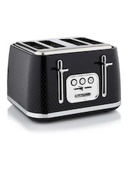 Swan Black Elegance 4 Slice Toaster - Image 1 of 6