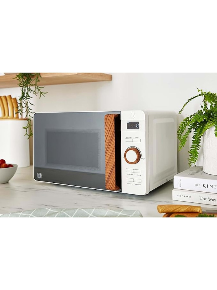 Swan White 20L Nordic Digital Microwave - Image 2 of 6 Swan White 20L Nordic Digital Microwave - Image 2 of 6