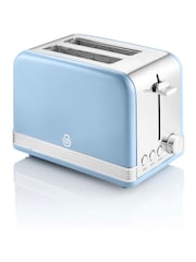 Swan Blue 2 Slice Retro Toaster - Image 1 of 2
