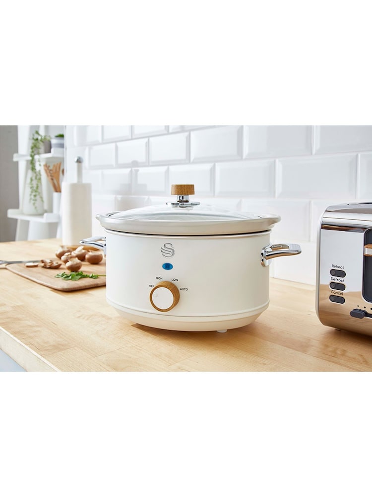 Swan Nordic White Slow Cooker 3.5 Litre - Image 7 of 7