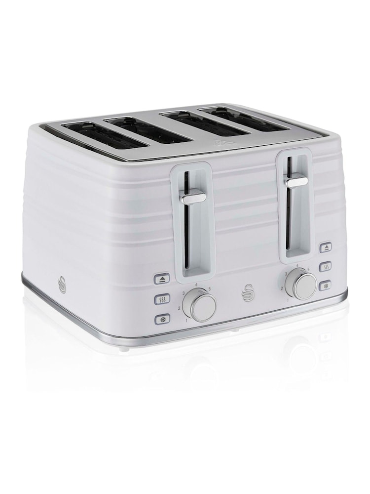 Swan White 2 Slice Toaster - Image 1 of 6